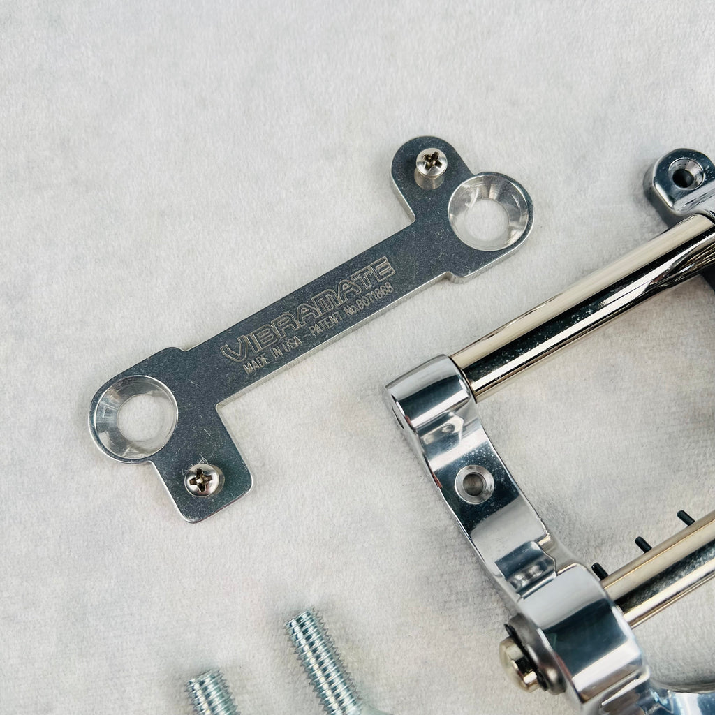 Bigsby B7 Vibrato Tailpiece with Vibramate V7-LP Adapter & Spoiler - Polish Aluminum - 2