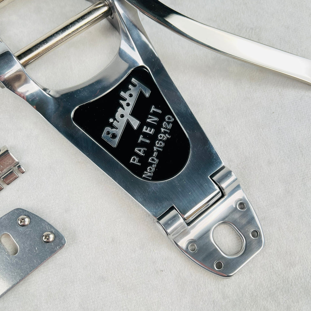 Bigsby B7 Vibrato Tailpiece with Vibramate V7-LP Adapter & Spoiler - Polish Aluminum - 4