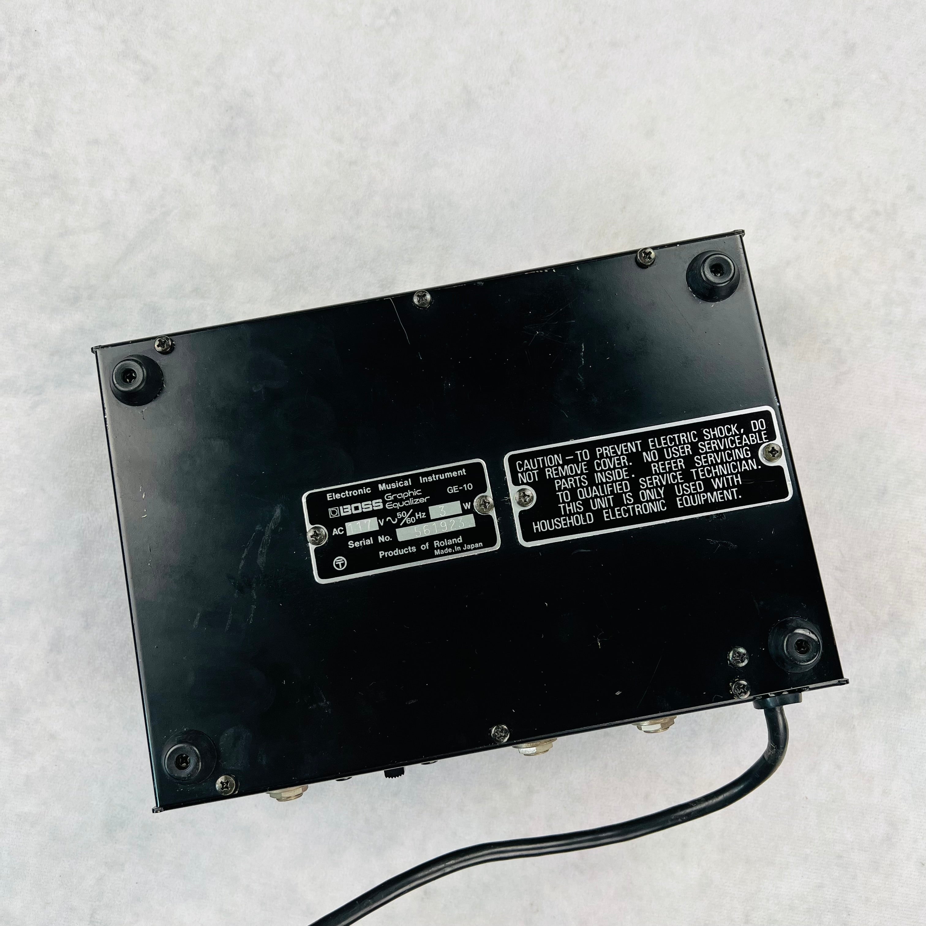 Boss GE-10 Graphic Equalizer EQ 1970s - Black | Tone Wolf
