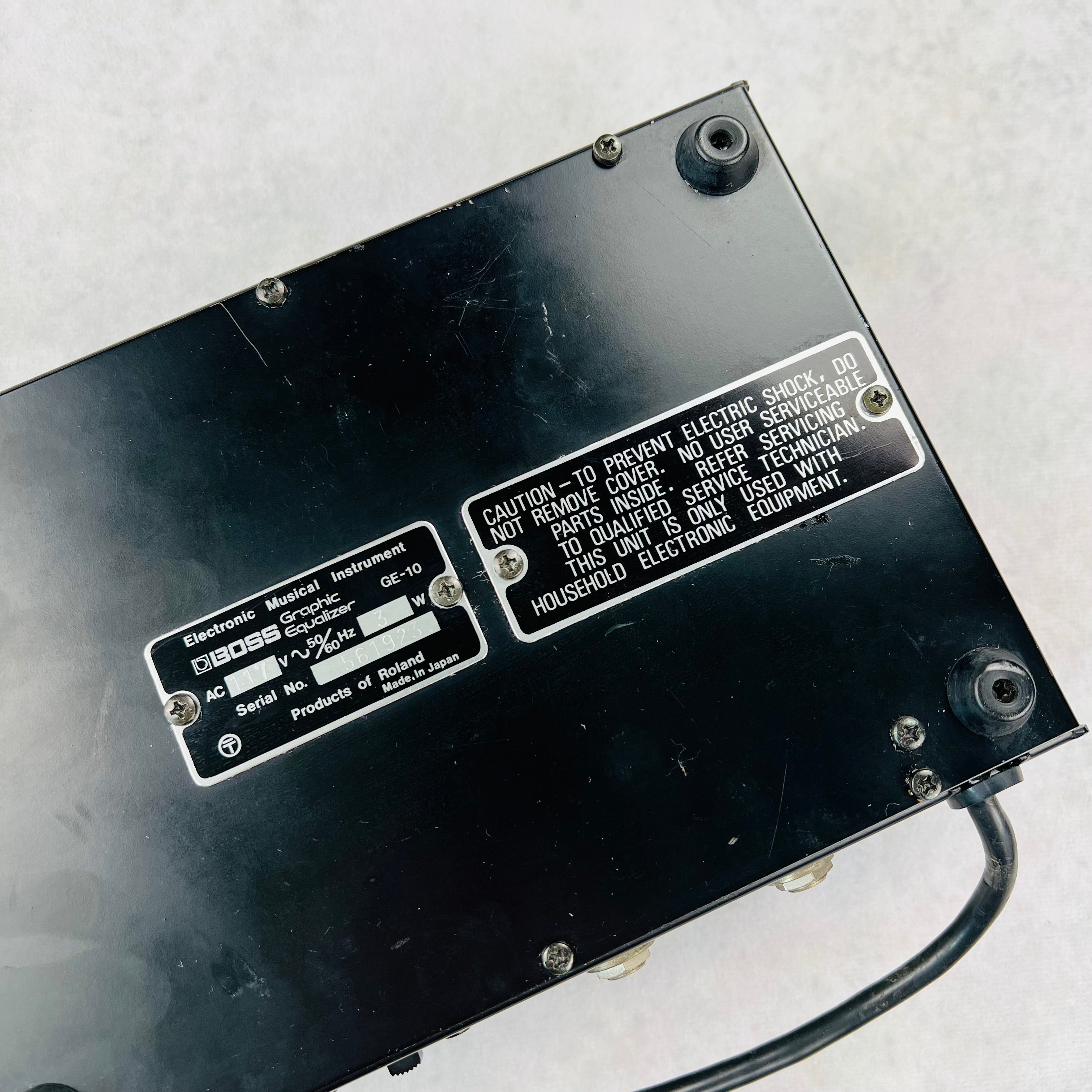Boss GE-10 Graphic Equalizer EQ 1970s - Black | Tone Wolf