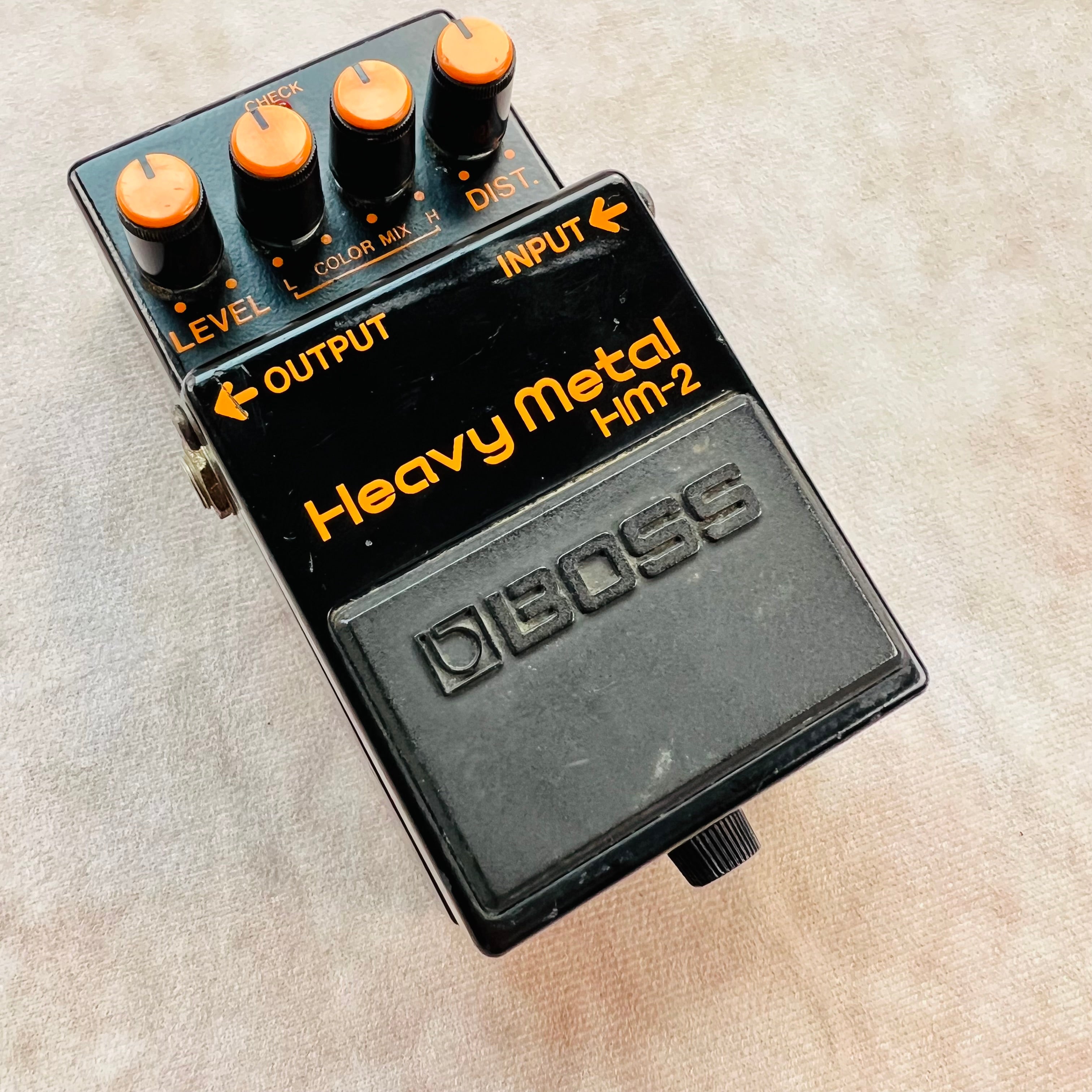 metal guitar effects pedals Boss HM-2 Heavy Metal (Black Label) 1988 - 1992 - Black