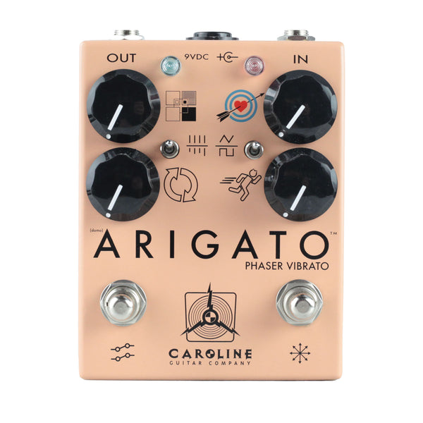 Caroline Guitar Company Arigato Phaser Vibrato Pedal - Peach - 1