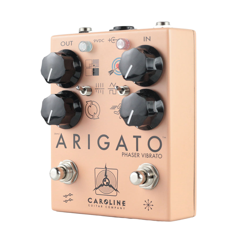 Caroline Guitar Company Arigato Phaser Vibrato Pedal - Peach - 2