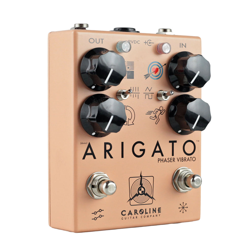 Caroline Guitar Company Arigato Phaser Vibrato Pedal - Peach - 3