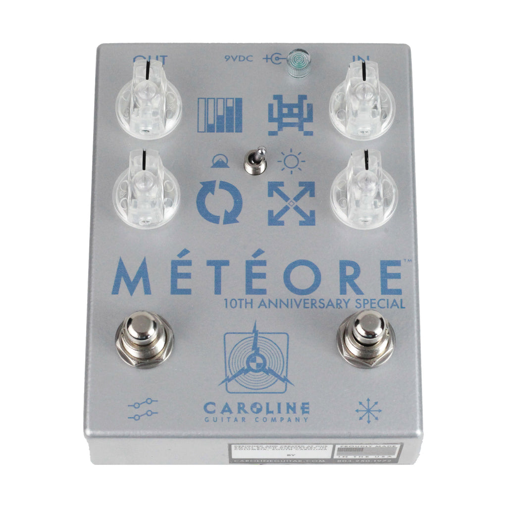 Caroline Guitar Company Meteore 10th Anniversary Special Reverb Pedal - Silver - 4