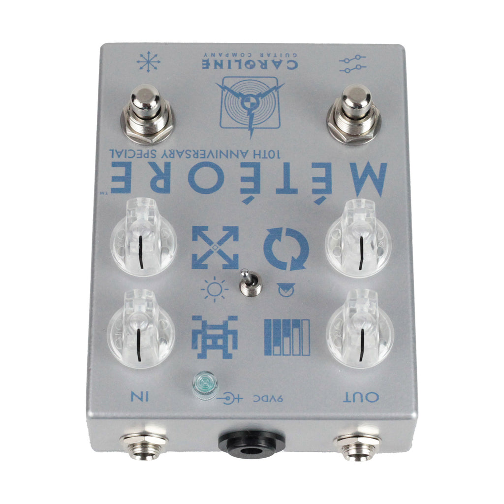 Caroline Guitar Company Meteore 10th Anniversary Special Reverb Pedal - Silver - 5