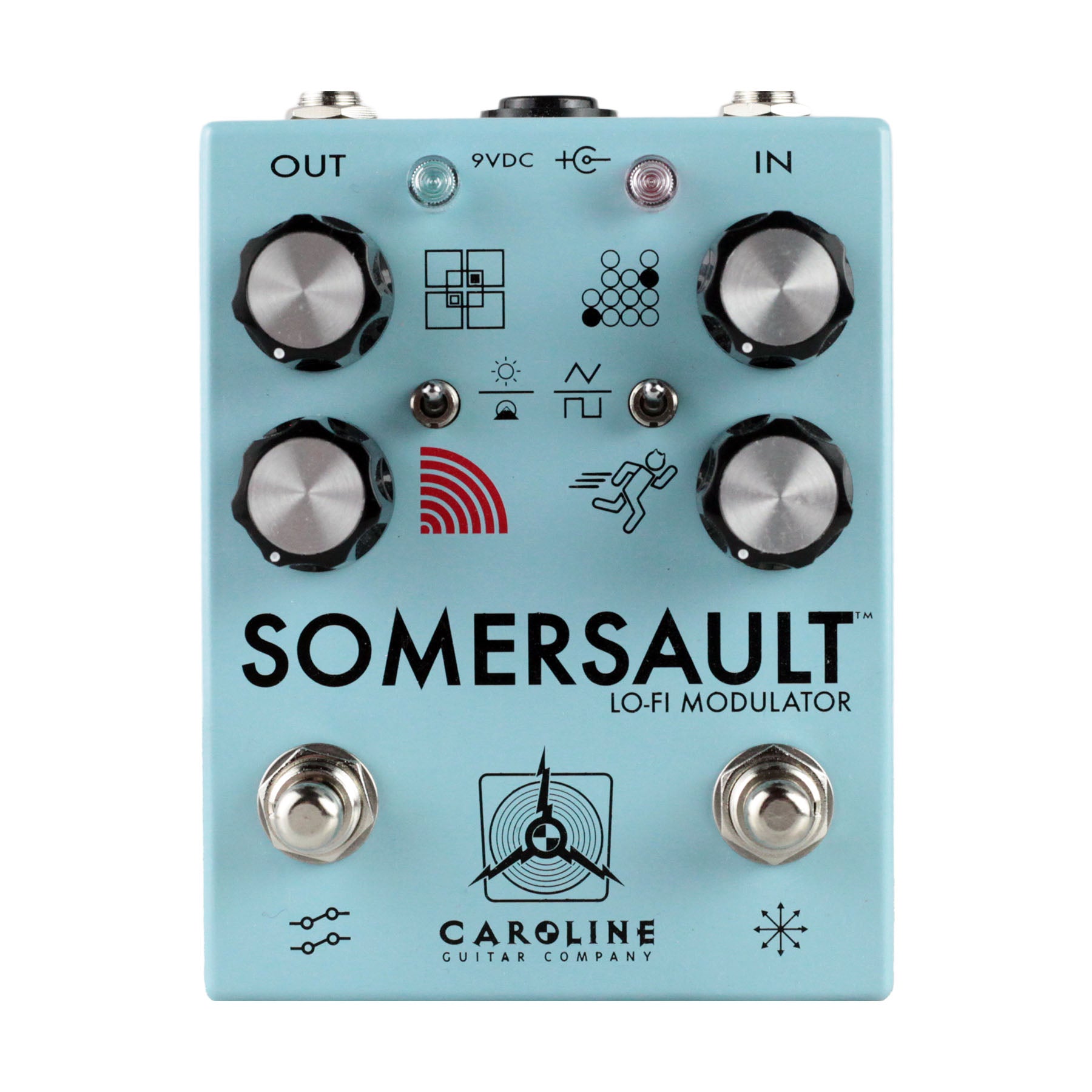 best lofi guitar pedals Caroline Guitar Company Somersault Lo-Fi Modulator Pedal - Blue