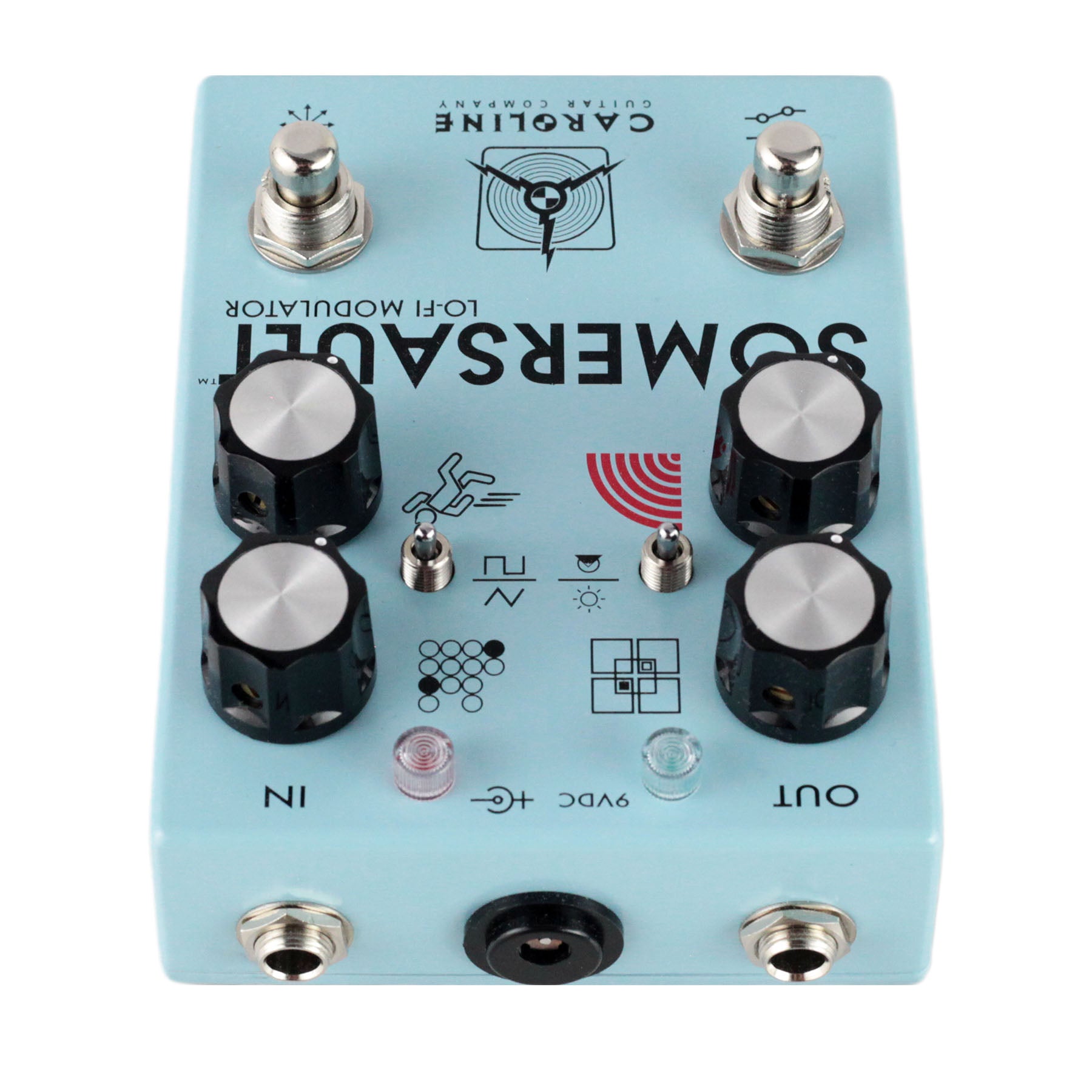 lofi pedal guitar Caroline Guitar Company Somersault Lo-Fi Modulator Pedal - Blue