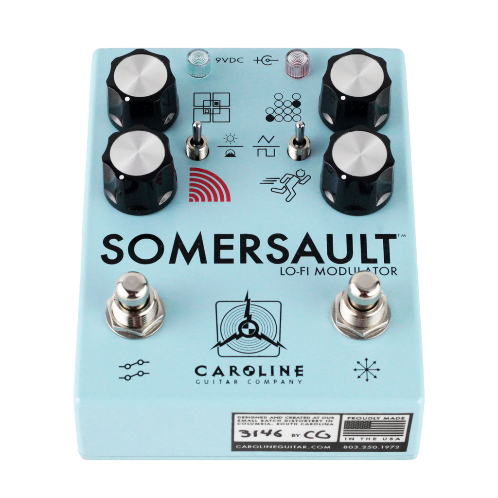 Caroline Guitar Company Somersault Lo-Fi Modulator Pedal - Blue - 4