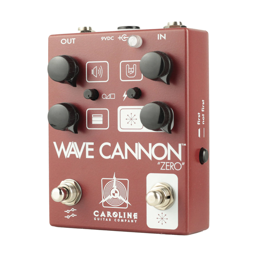 Caroline Guitar Company Wave Cannon Zero Fuzz Pedal - Red - 2