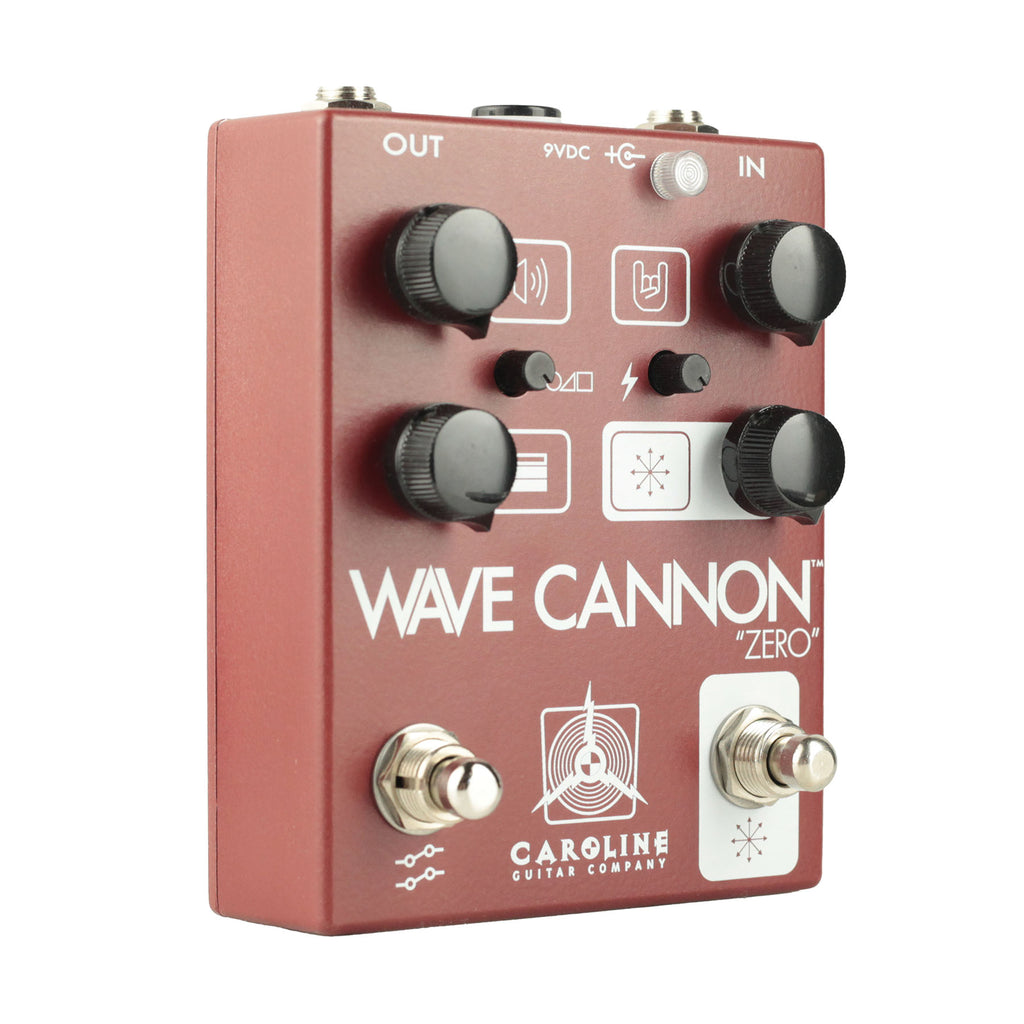 Caroline Guitar Company Wave Cannon Zero Fuzz Pedal - Red - 3