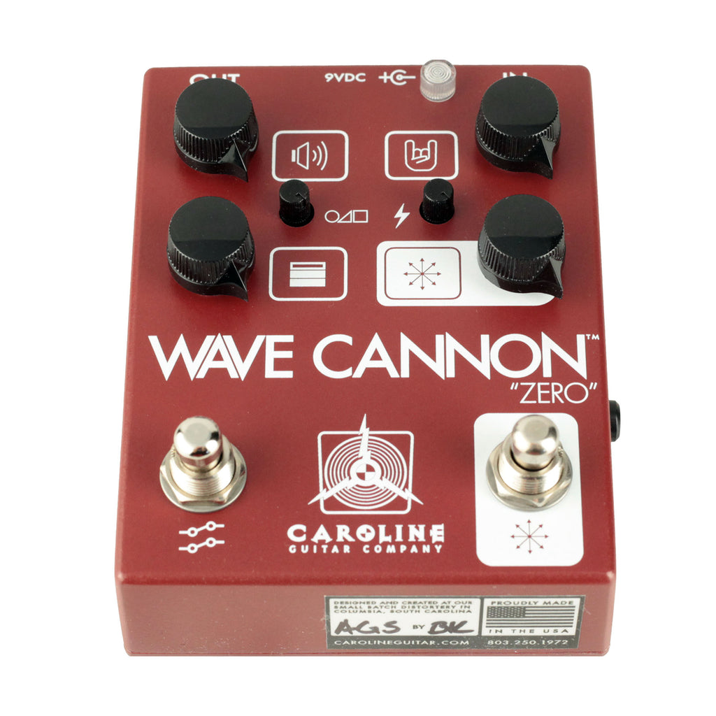 Caroline Guitar Company Wave Cannon Zero Fuzz Pedal - Red - 4
