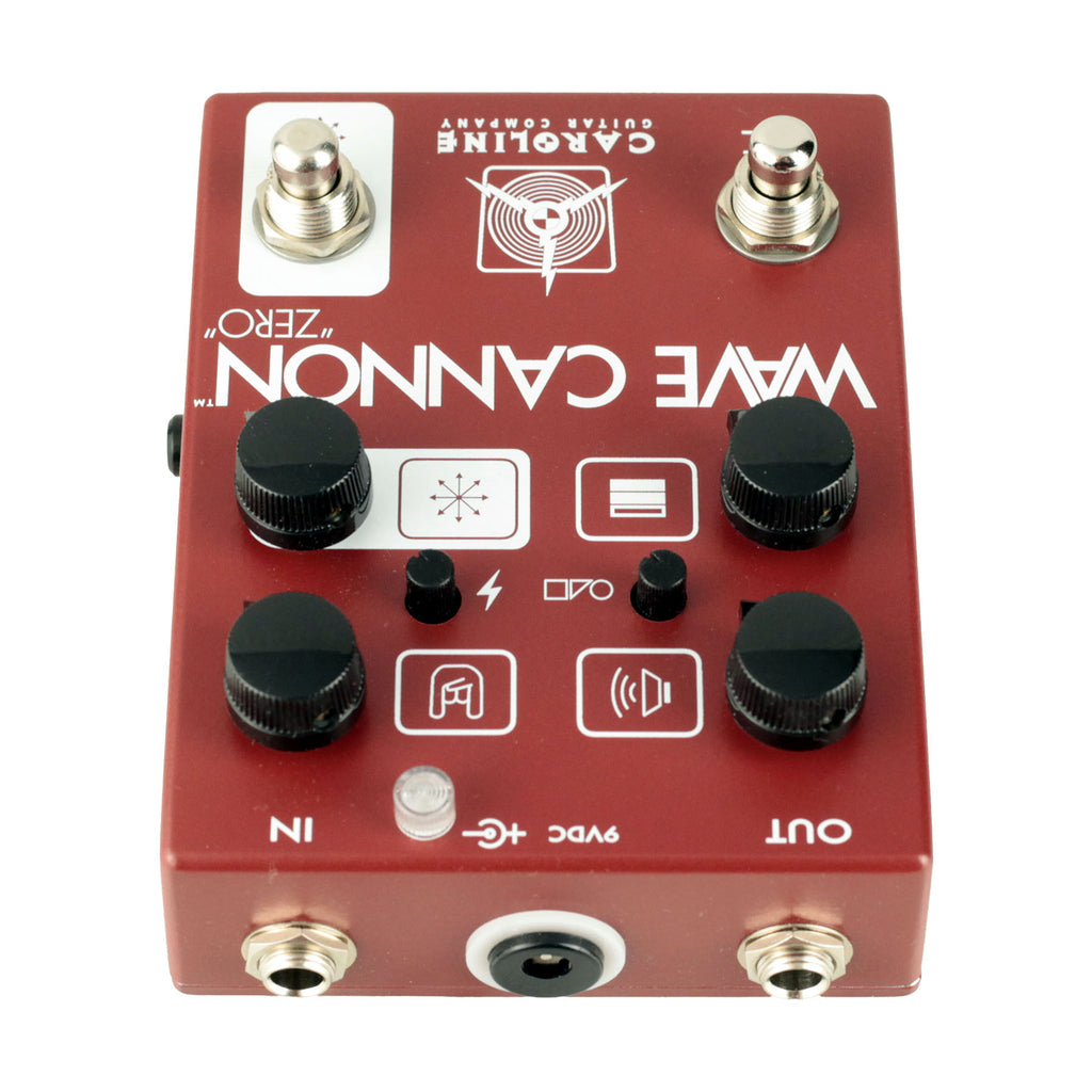 Caroline Guitar Company Wave Cannon Zero Fuzz Pedal - Red - 5