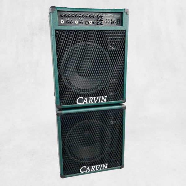 Carvin AG100D Acoustic Guitar Combo Amp & Extension Cabinet 2000s - Green - 1