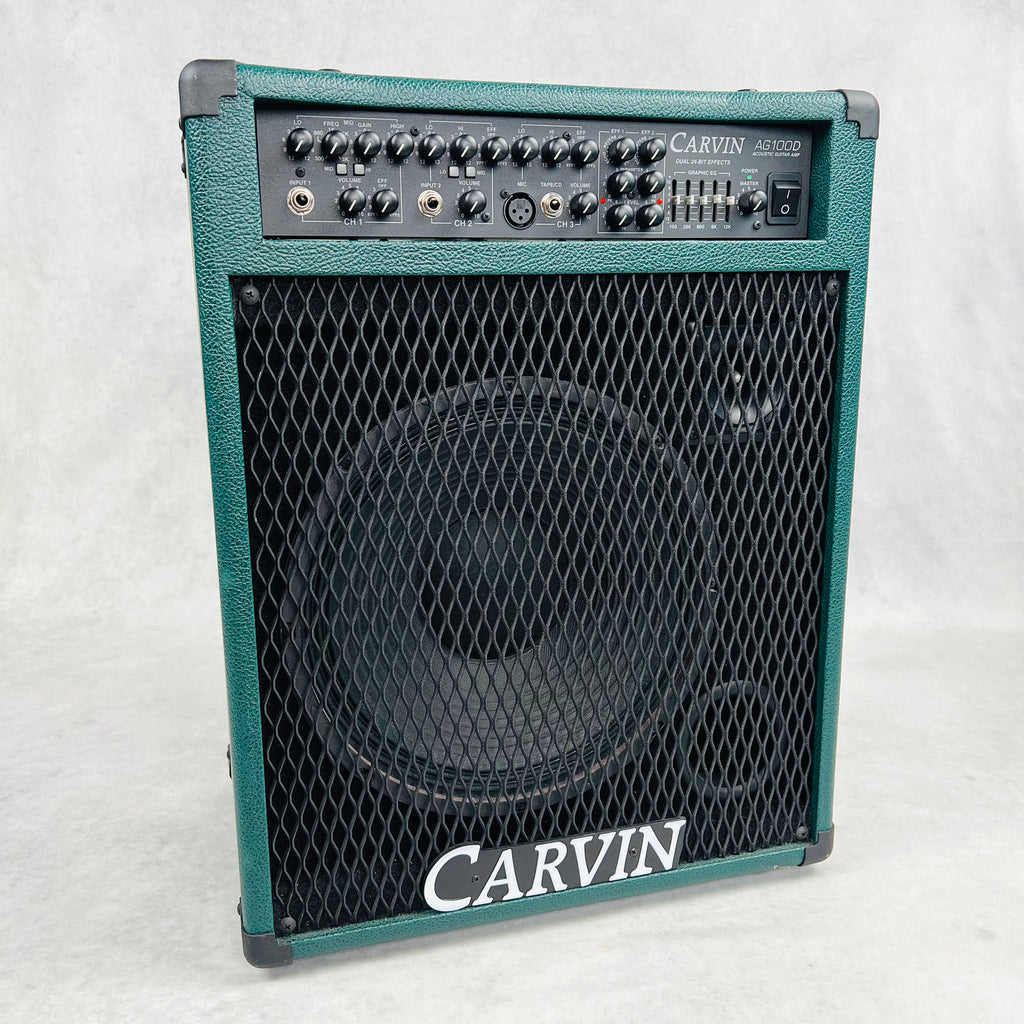 Carvin AG100D Acoustic Guitar Combo Amp & Extension Cabinet 2000s - Green - 2