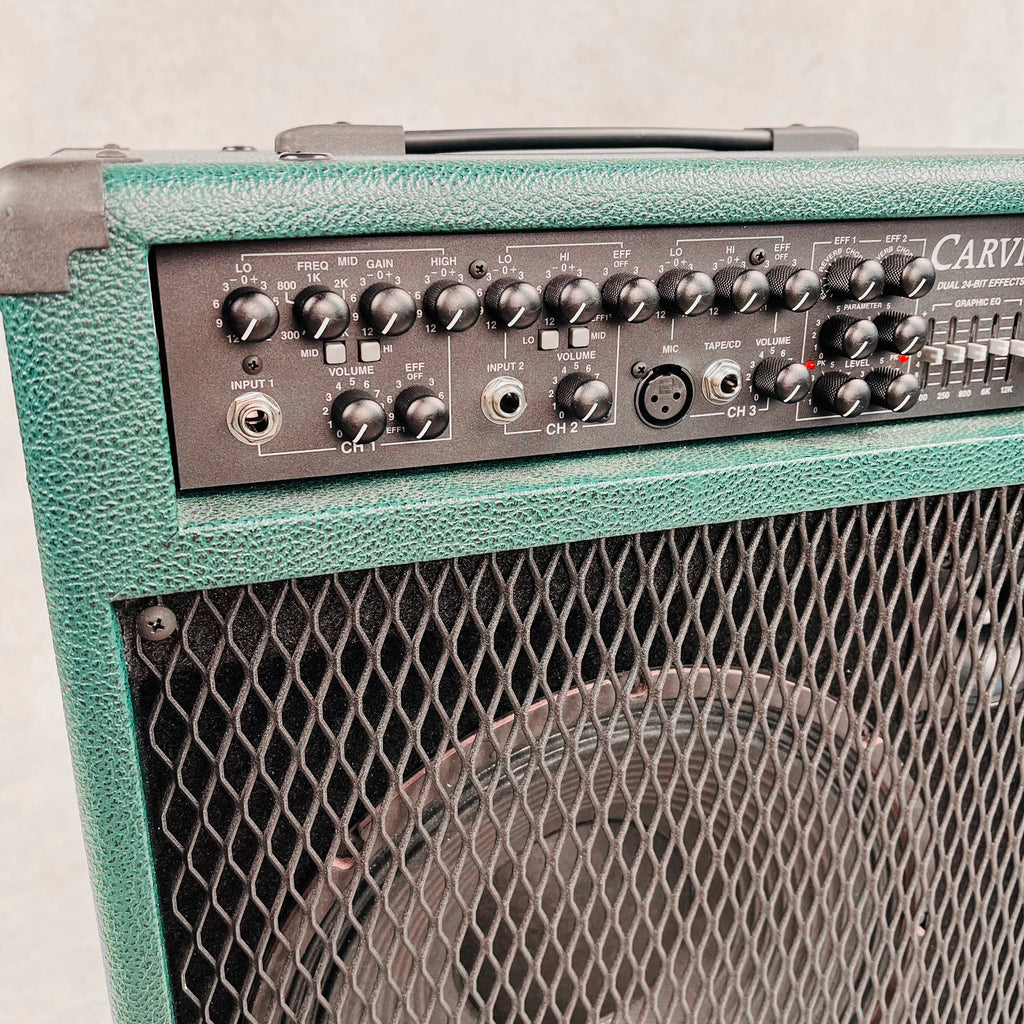 Carvin AG100D Acoustic Guitar Combo Amp & Extension Cabinet 2000s - Green - 4