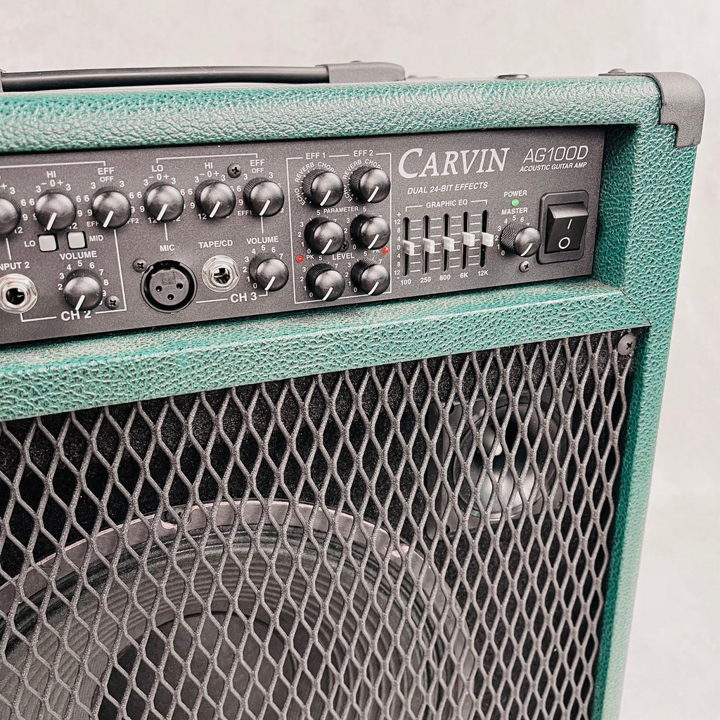 Carvin AG100D Acoustic Guitar Combo Amp & Extension Cabinet 2000s - Green - 5