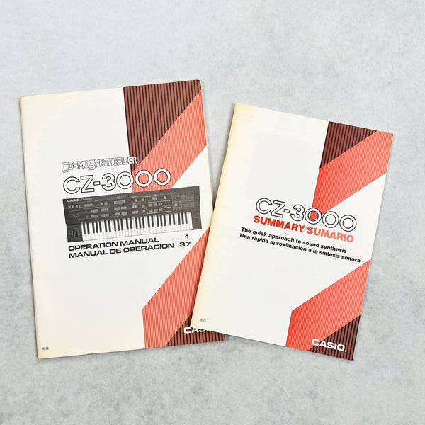Casio CosmoSynthesizer CZ-3000 Manual & Summary - 1