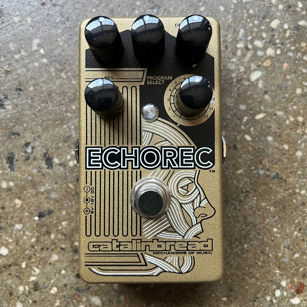 Catalinbread Echorec Delay Effects Pedal - Yellow - 1