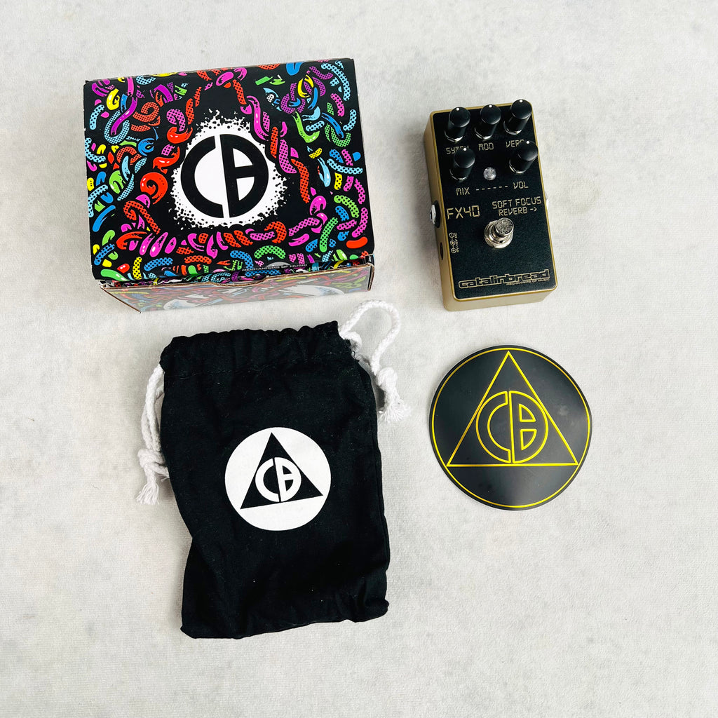 Catalinbread FX40 Soft Focus Reverb Pedal - Gold / Black - 7