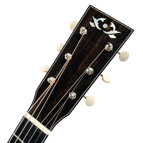 Circle Strings Dreadnought Model Figured Koa Acoustic with Trey Specs - Natural - 10