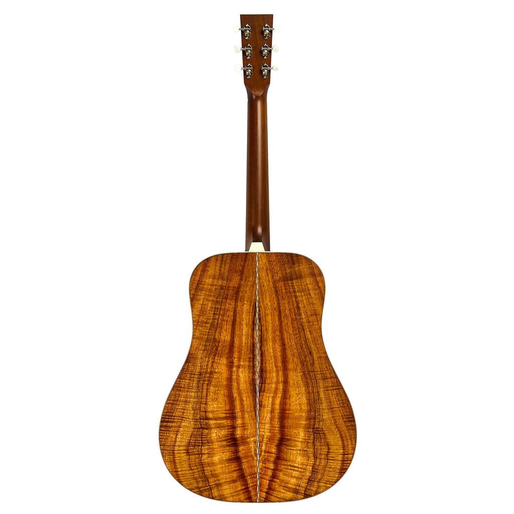 Circle Strings Dreadnought Model Figured Koa Acoustic with Trey Specs - Natural - 12
