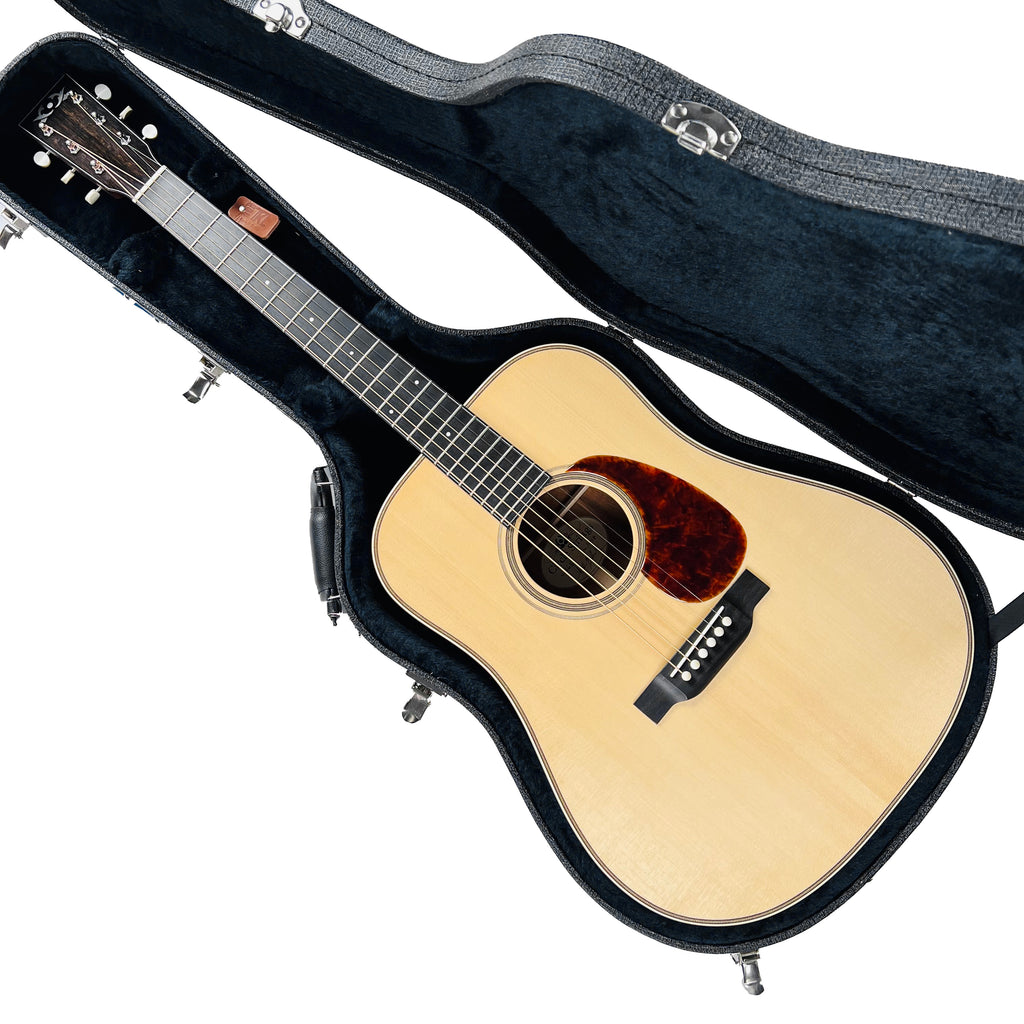 Circle Strings Dreadnought Model Figured Koa Acoustic with Trey Specs - Natural - 23