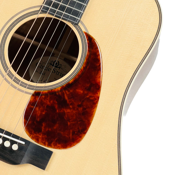Circle Strings Dreadnought Model Figured Koa Acoustic with Trey Specs - Natural - 6