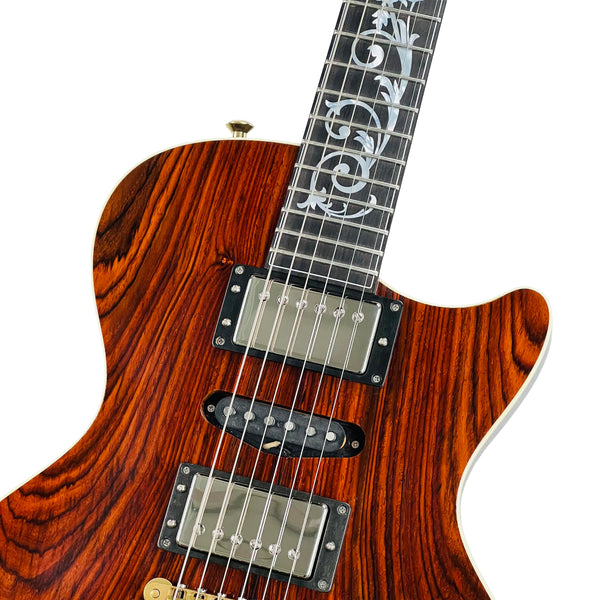 Circle Strings More Paul Hollow Body Cocobolo Top 2026 - Natural - 3