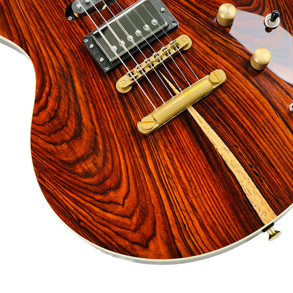 Circle Strings More Paul Hollow Body Cocobolo Top 2026 - Natural - 4