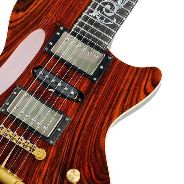 Circle Strings More Paul Hollow Body Cocobolo Top 2026 - Natural - 6