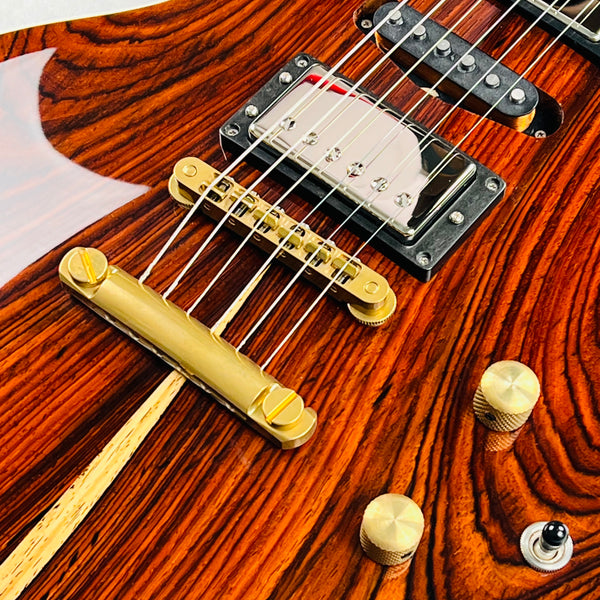 Circle Strings More Paul Hollow Body Cocobolo Top 2026 - Natural - 7