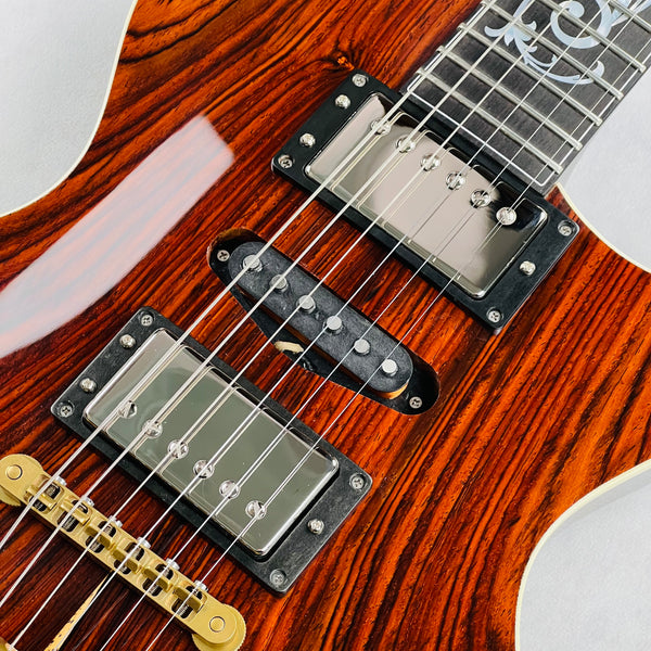 Circle Strings More Paul Hollow Body Cocobolo Top 2026 - Natural - 8