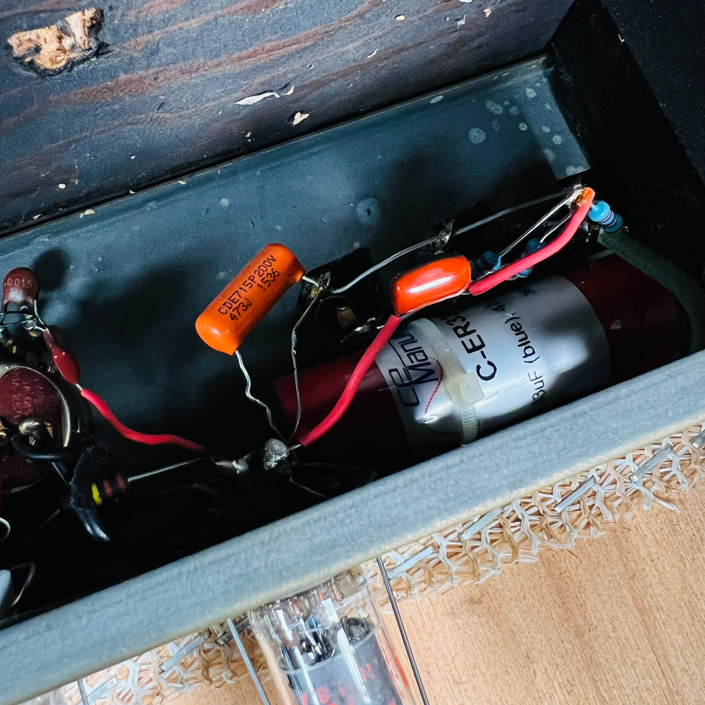 Custom Kraft 600A 1x10" Combo Amplifier 1960s - Burgundy - 11
