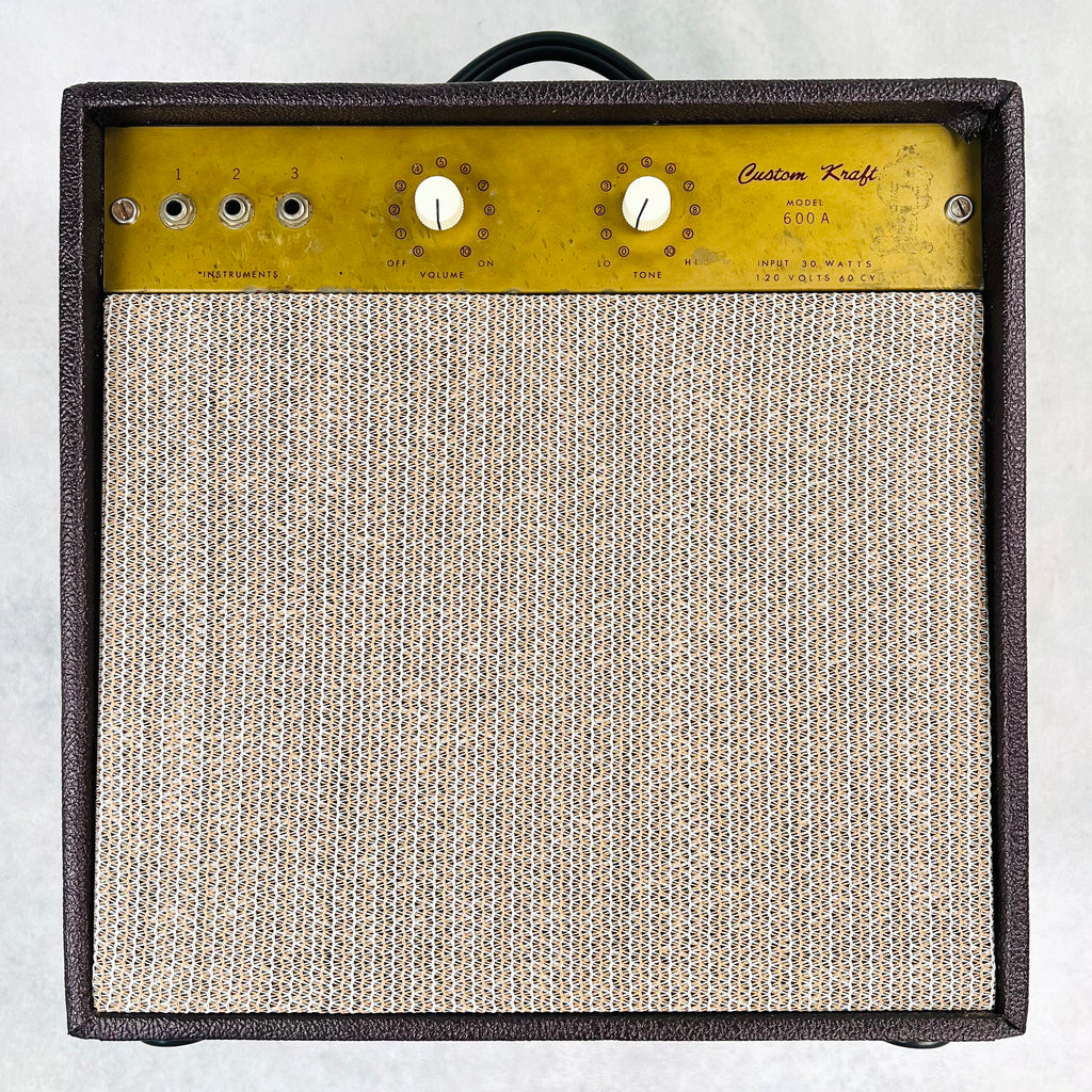Custom Kraft 600A 1x10" Combo Amplifier 1960s - Burgundy - 1