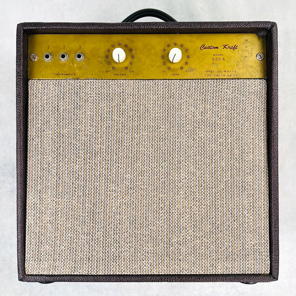 Custom Kraft 600A 1x10" Combo Amplifier 1960s - Burgundy - 1