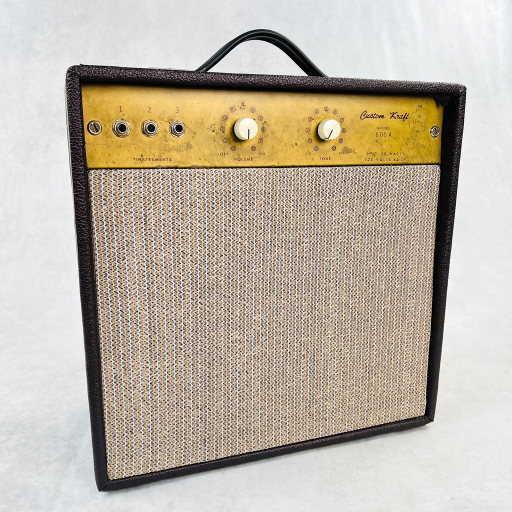 Custom Kraft 600A 1x10" Combo Amplifier 1960s - Burgundy - 12