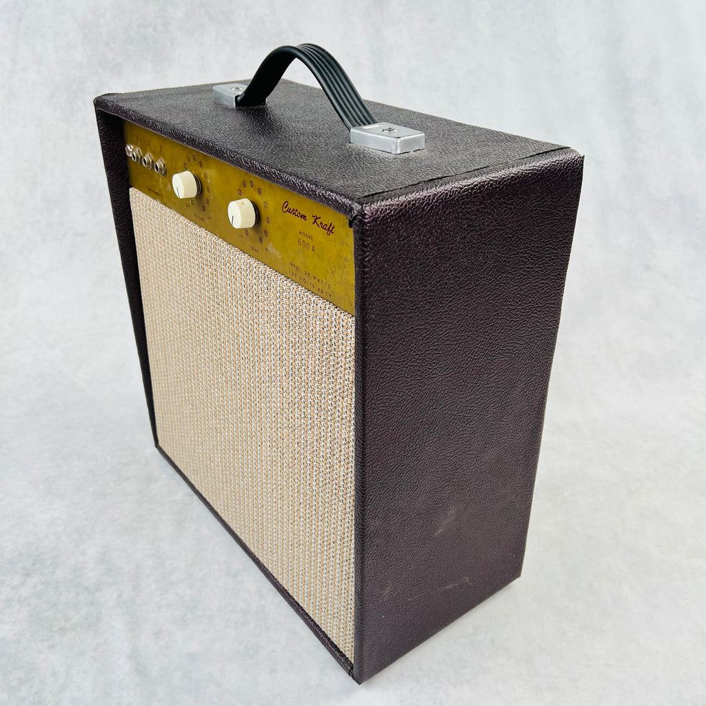 Custom Kraft 600A 1x10" Combo Amplifier 1960s - Burgundy - 3