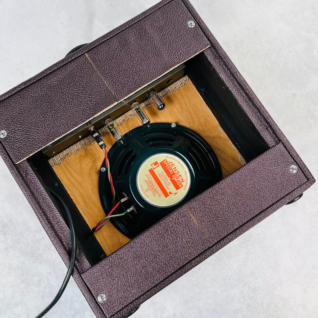 Custom Kraft 600A 1x10" Combo Amplifier 1960s - Burgundy - 6