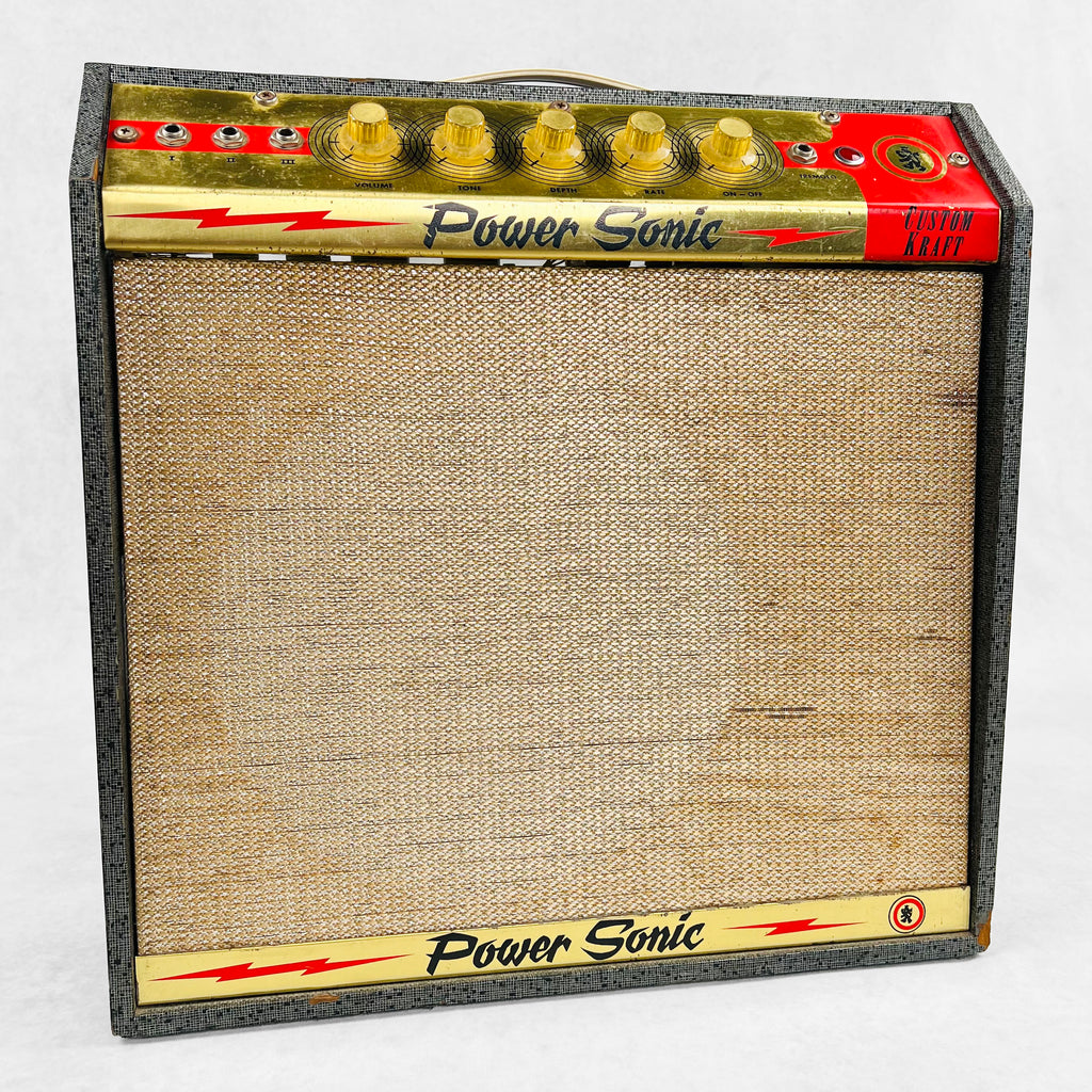 Custom Kraft Power Sonic 1x12" Combo Amplifier 1960s - Black - 1