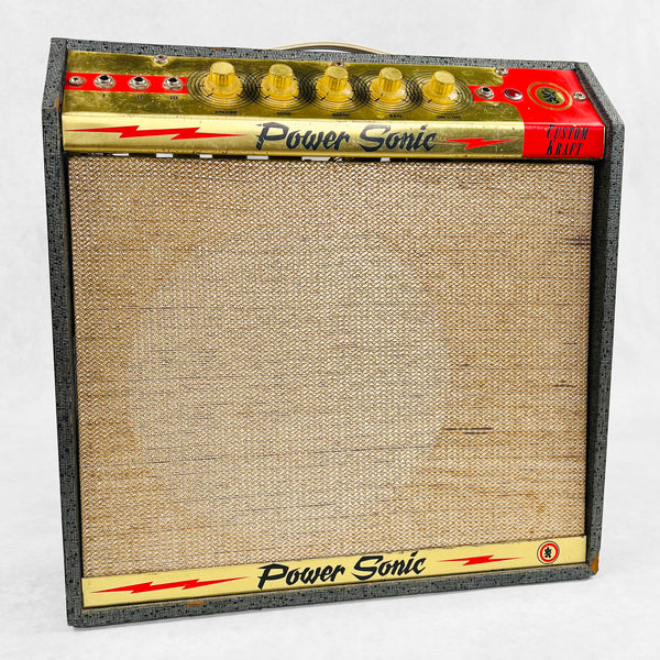 Custom Kraft Power Sonic 1x12" Combo Amplifier 1960s - Black - 1