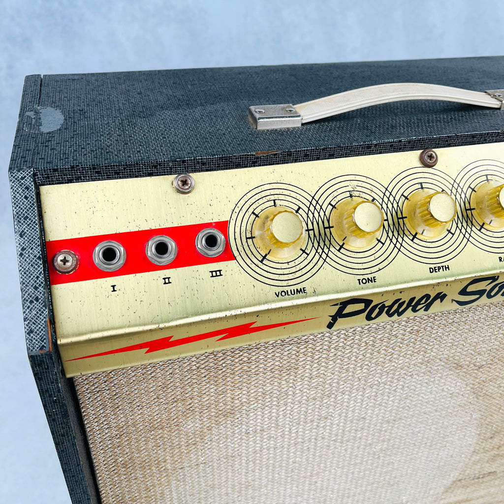 Custom Kraft Power Sonic 1x12" Combo Amplifier 1960s - Black - 3
