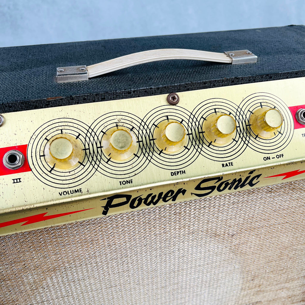 Custom Kraft Power Sonic 1x12" Combo Amplifier 1960s - Black - 4