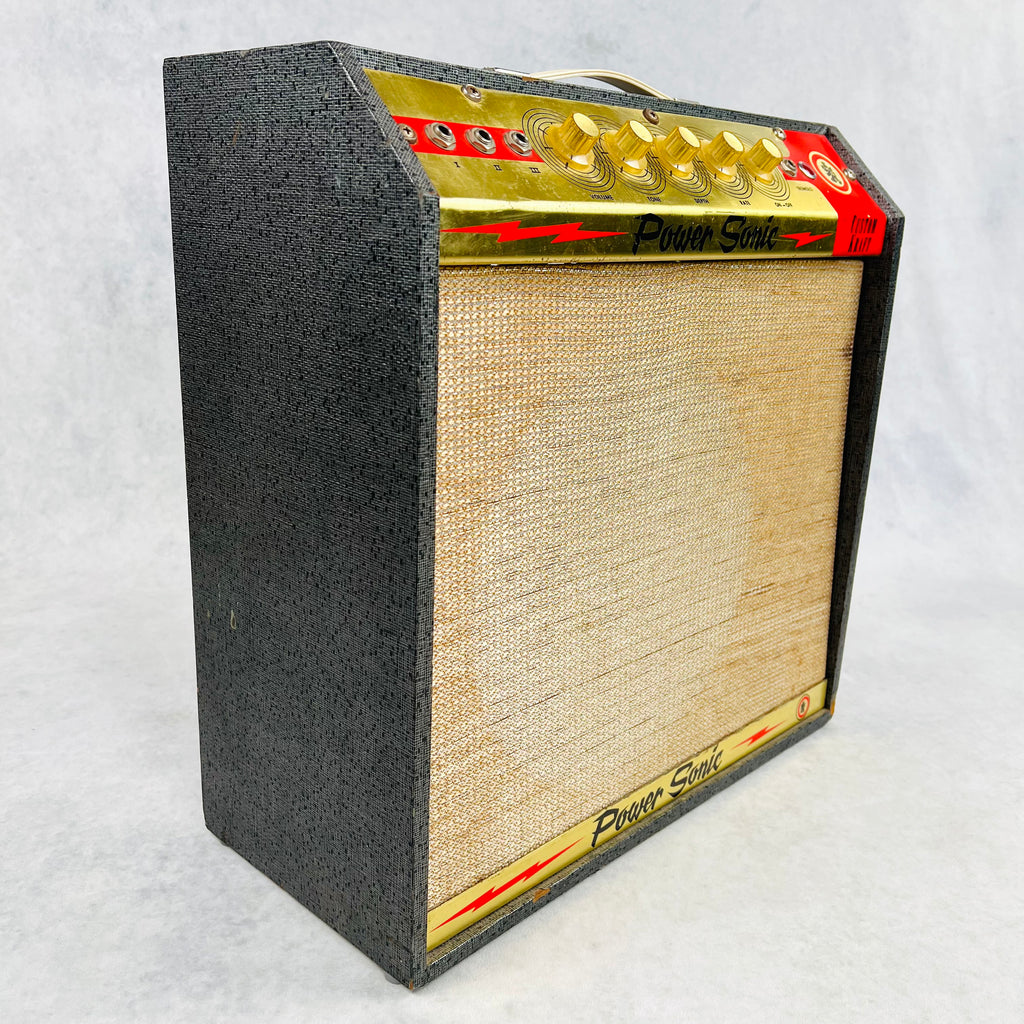 Custom Kraft Power Sonic 1x12" Combo Amplifier 1960s - Black - 8