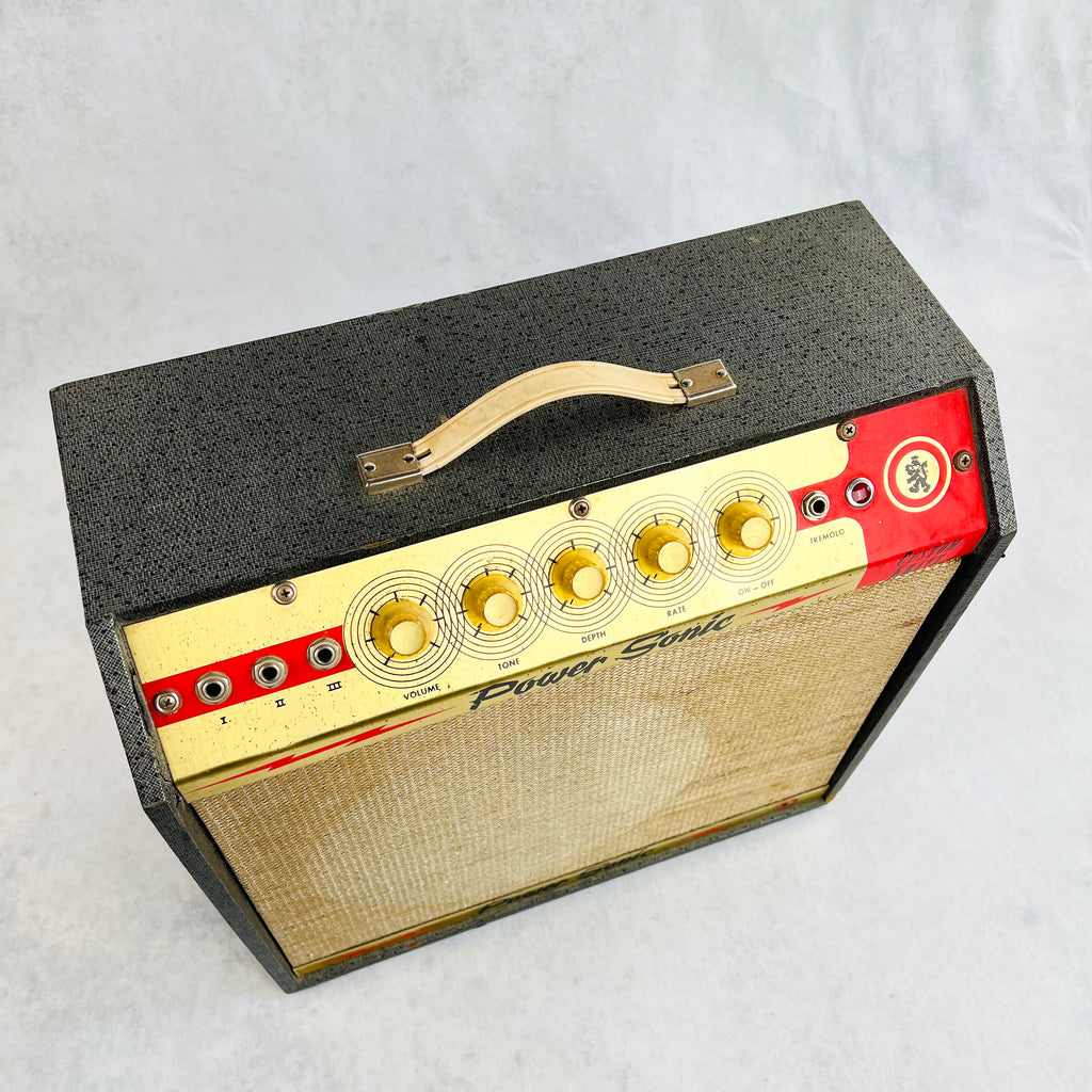 Custom Kraft Power Sonic 1x12" Combo Amplifier 1960s - Black - 2