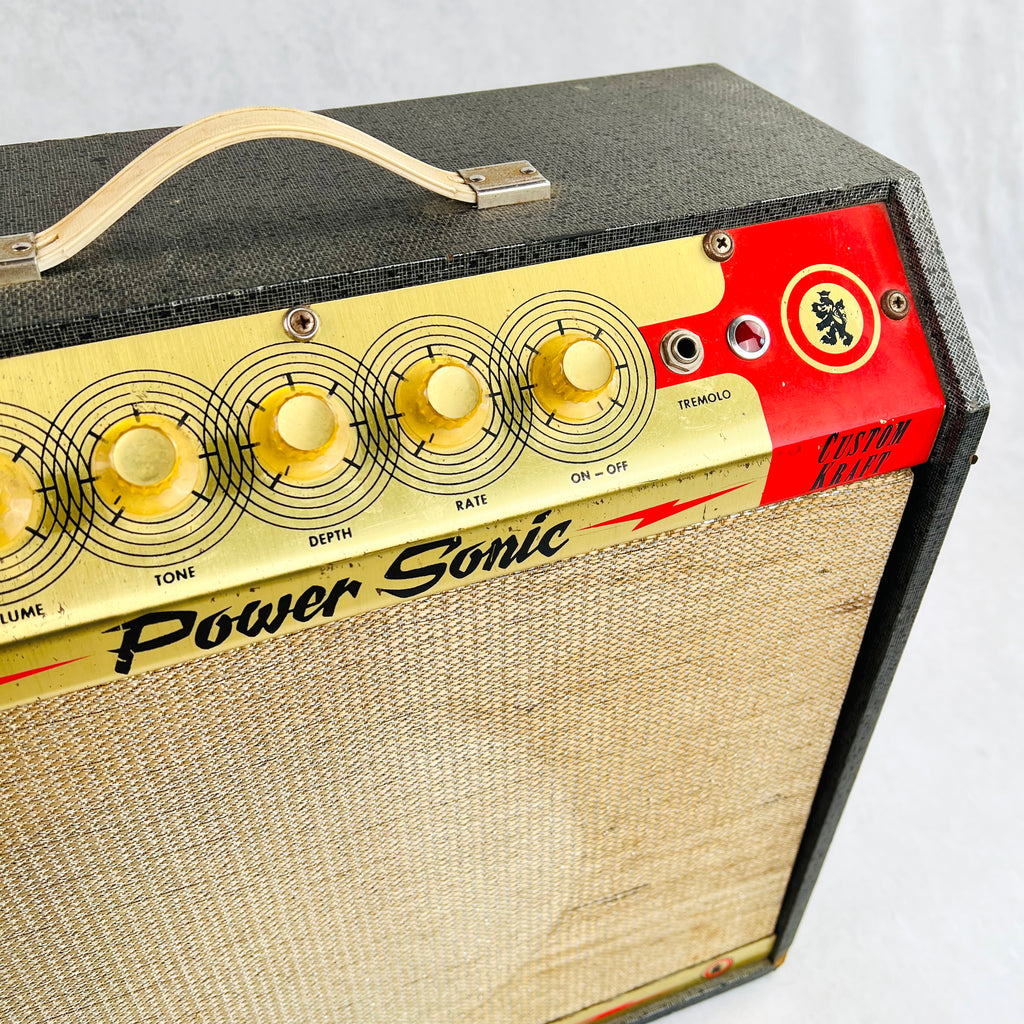 Custom Kraft Power Sonic 1x12" Combo Amplifier 1960s - Black - 4