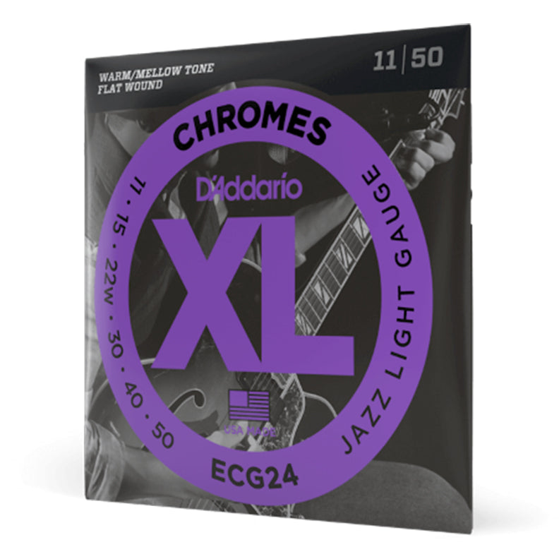 D'Addario ECG24 11-50 Jazz Light XL Chromes Electric Guitar Strings - 2