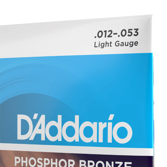 D'Addario EJ16 Phosphor Bronze Light Gauge 12-53 Acoustic Guitar Strings - 3