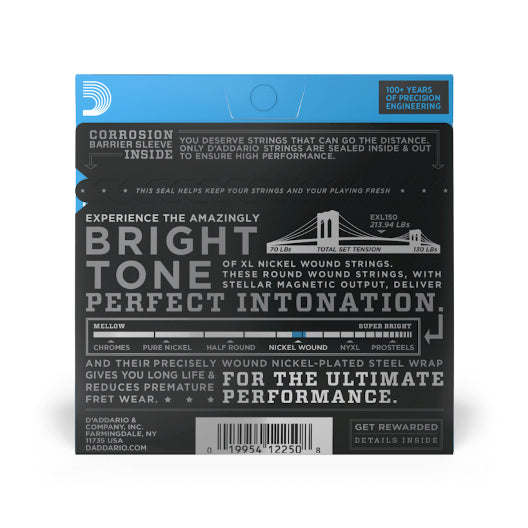 D'Addario EXL150 10-46 Regular Light 12-String XL Nickel Electric Guitar Strings - 3