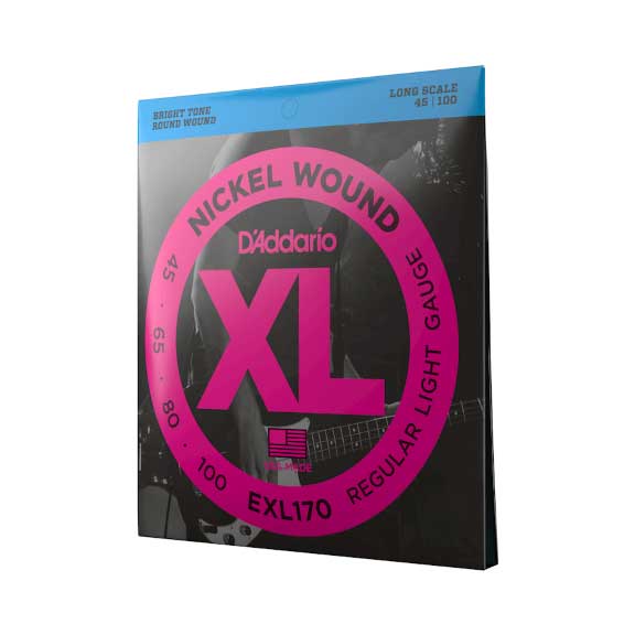 D'Addario EXL170 45-100 Regular Light Long Scale XL Nickel Bass Strings - 3